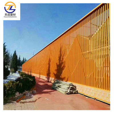 Aluminium Cube Bentuk U Ukuran Khusus Panel ACP Kayu Lapisan PE