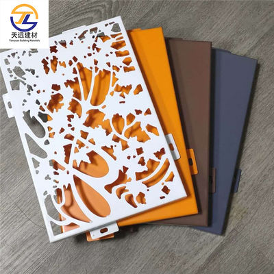 Panel pagar aluminium anodisasi ringan bangunan dekoratif kayu Acp lembaran 5mm