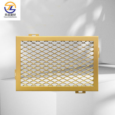 Powder Coated Metal Aluminium Slat Strip False Ceiling Untuk Insulasi Panas Bangunan Kantor